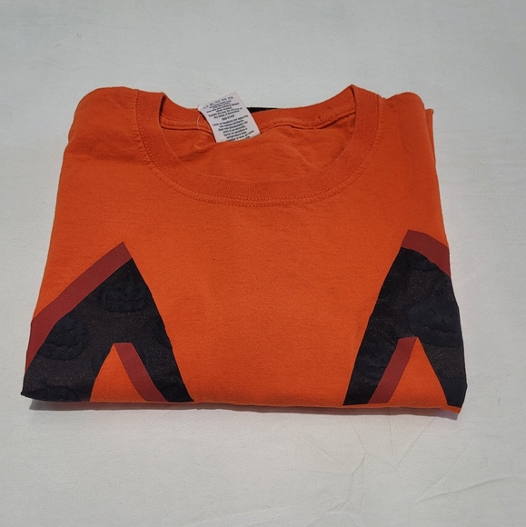 Pumkin Graphic Print Tee Shirt Size XL Jack-o-lantern Short Sleeve Crewneck Fun - Picture 3 of 14